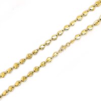 Halskette Collier aus 925 Sterling Silber, vergoldet 45cm