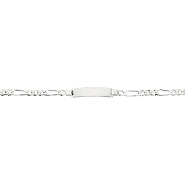 Ident-Armband mit Gravurplatte 925 Sterling Silber inkl. Gravur 19cm