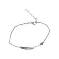 Identband aus rhodiniertem 925er Silber (16+3cm)