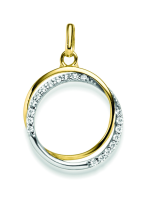 Kettenanhänger aus 8 Karat (333) Gelbgold mit Zirkonia