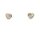 Ohrstecker 333 gelbgold rhodiniert Zirkonia Herz H8-001O