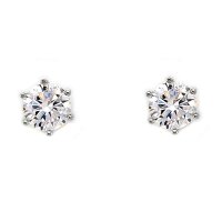 Ohrstecker 925 Sterling Silber rhodiniert Zirkonia...