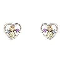 Ohrstecker 925 Sterling Silber rhodiniert Zirkonia S-00867O