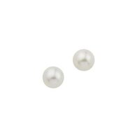 Ohrstecker aus 14 Karat (585) Gold gelb Perle Ø...