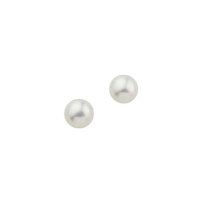 Ohrstecker aus 14 Karat (585) Gold gelb Perle...