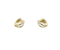 Ohrstecker aus 8 Karat (333) Gold gelb matt/pol G3-00025O