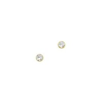 Ohrstecker aus 8 Karat (333) Gold gelb Zirkonia 2,5 mm...