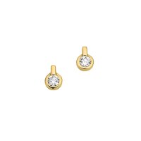 Ohrstecker aus 8 Karat (333) Gold gelb Zirkonia BOS305328
