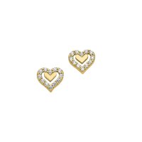 Ohrstecker aus 8 Karat (333) Gold gelb Zirkonia BOS305329