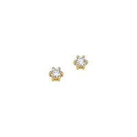 Ohrstecker aus 8 Karat (333) Gold gelb Zirkonia BOS305652