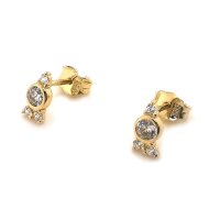 Ohrstecker aus 8 Karat (333) Gold mit Zirkonia G3-01027O