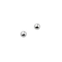 Ohrstecker aus 925 Sterling Silber rhodiniert 4 mm/pol...