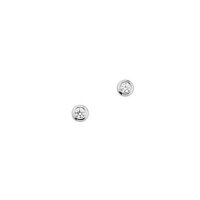 Ohrstecker aus 925 Sterling Silber rhodiniert Zirkonia...