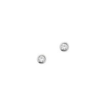 Ohrstecker aus 925 Sterling Silber rhodiniert Zirkonia 3...