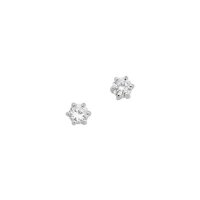 Ohrstecker aus 925 Sterling Silber rhodiniert Zirkonia 4...