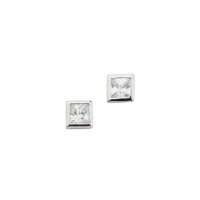 Ohrstecker aus 925 Sterling Silber rhodiniert Zirkonia 4...