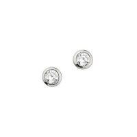 Ohrstecker aus 925 Sterling Silber rhodiniert Zirkonia 4...