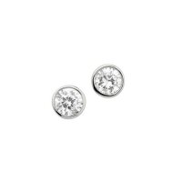 Ohrstecker aus 925 Sterling Silber rhodiniert Zirkonia 6...