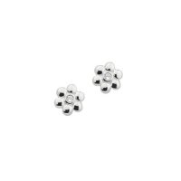 Ohrstecker aus 925 Sterling Silber rhodiniert Zirkonia...