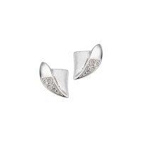 Ohrstecker aus 925 Sterling Silber rhodiniert Zirkonia...