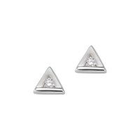 Ohrstecker aus 925 Sterling Silber rhodiniert Zirkonia...