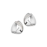 Ohrstecker aus 925 Sterling Silber rhodiniert Zirkonia...