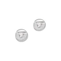 Ohrstecker aus 925 Sterling Silber rhodiniert Zirkonia...
