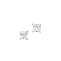 Ohrstecker aus 925 Sterling Silber rhodiniert Zirkonia p....