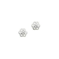 Ohrstecker aus 925 Sterling Silber rhodiniert Zirkonia...