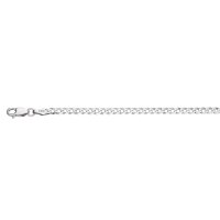 Panzer-Armband aus 925 Sterling Silber rhodiniert 17+2cm