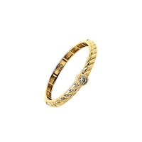 Ring aus 333 Gelbgold mit Zirkonia, Gr. 58