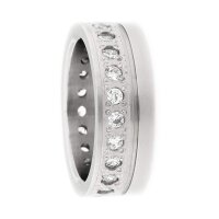 Ring aus Titan mit Zirkonia PTS100
