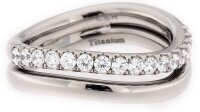 Ring aus Titan mit Zirkonia-Steinchen TPTS213
