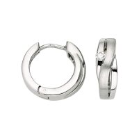 Scharniercreolen aus 925 Sterling Silber rhodiniert...
