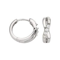 Scharniercreolen aus 925 Sterling Silber rhodiniert...