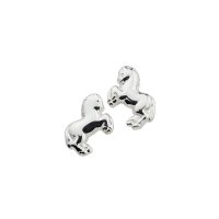 Silberne Kinderohrringe Pferd - 925 Sterling Silber