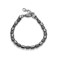 Armband Hämatit Stahl 15+2cm ST-00244B