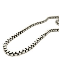 Herrencollier aus Edelstahl, 60cm Länge