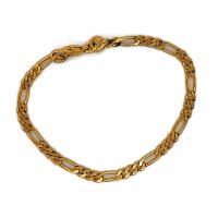 Figaro-Armband für Kinder aus 333 Gelbgold –...