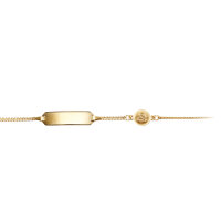 Gravur-Armband für Kinder mit Schutzengel 8 Karat...