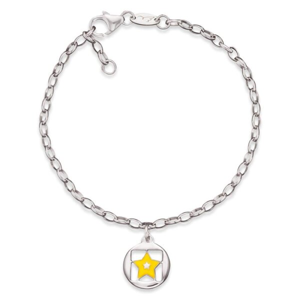 Herzengel Kinder Armband mit Stern als Symbol für Glanz 16cm HEB-03SHINE