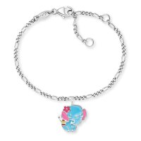 Herzengel Kinder-Armband Elefant Silber mit Emaille...