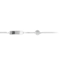 Kinderarmband Identband aus 925 Sterling Silber mit...