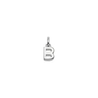 Buchstabe B aus 925 Sterling Silber rhodiniert BBU912/B
