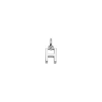 Buchstabe H aus 925 Sterling Silber rhodiniert BBU912/H