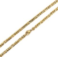 Goldkette Stegpanzer aus 8 Karat (333) Gelbgold 42cm -...