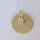 Gravurplatte aus 333/- gelbgold, matt mit Zirkonia G3-00661A