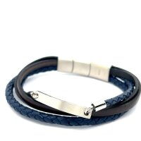 Individuelles Lederarmband mit gravierbarer...