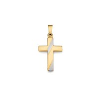 Kreuz aus 8 Karat (333) Bicolor