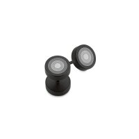 Ohrstecker Edelstahl schwarz 8mm ST9-173O
